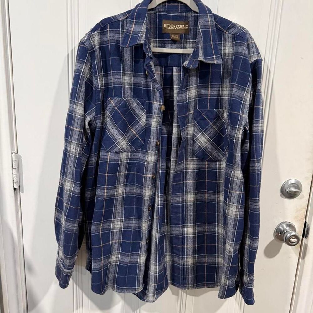 Men's Blue and Navy Shirt